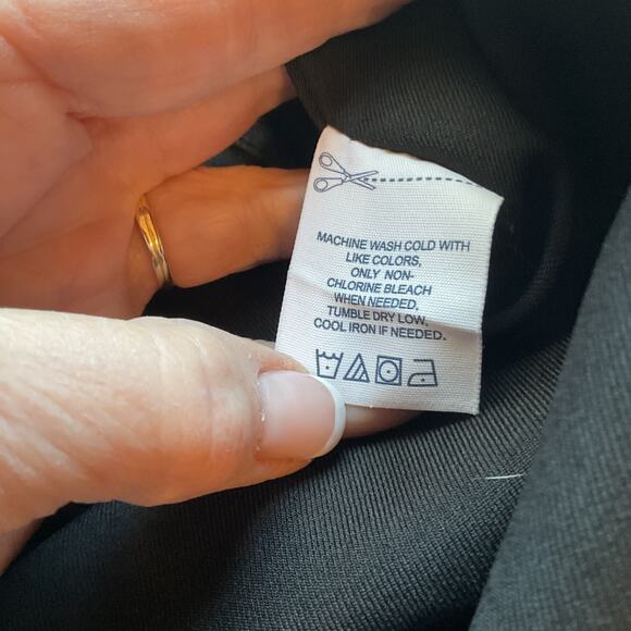 Bill Bass Black Slim Fit Long Sleeve Button Front Men XL 17-17 1/2 34/35 - Picture 5 of 6